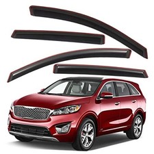 Extra Durable Clip-on in-Channel Auto Vent Window Visor, Fits 2016 In-Channel