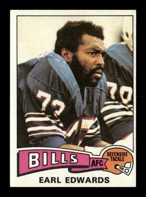 1975 Topps #86 Earl Edwards Buffalo Bills
