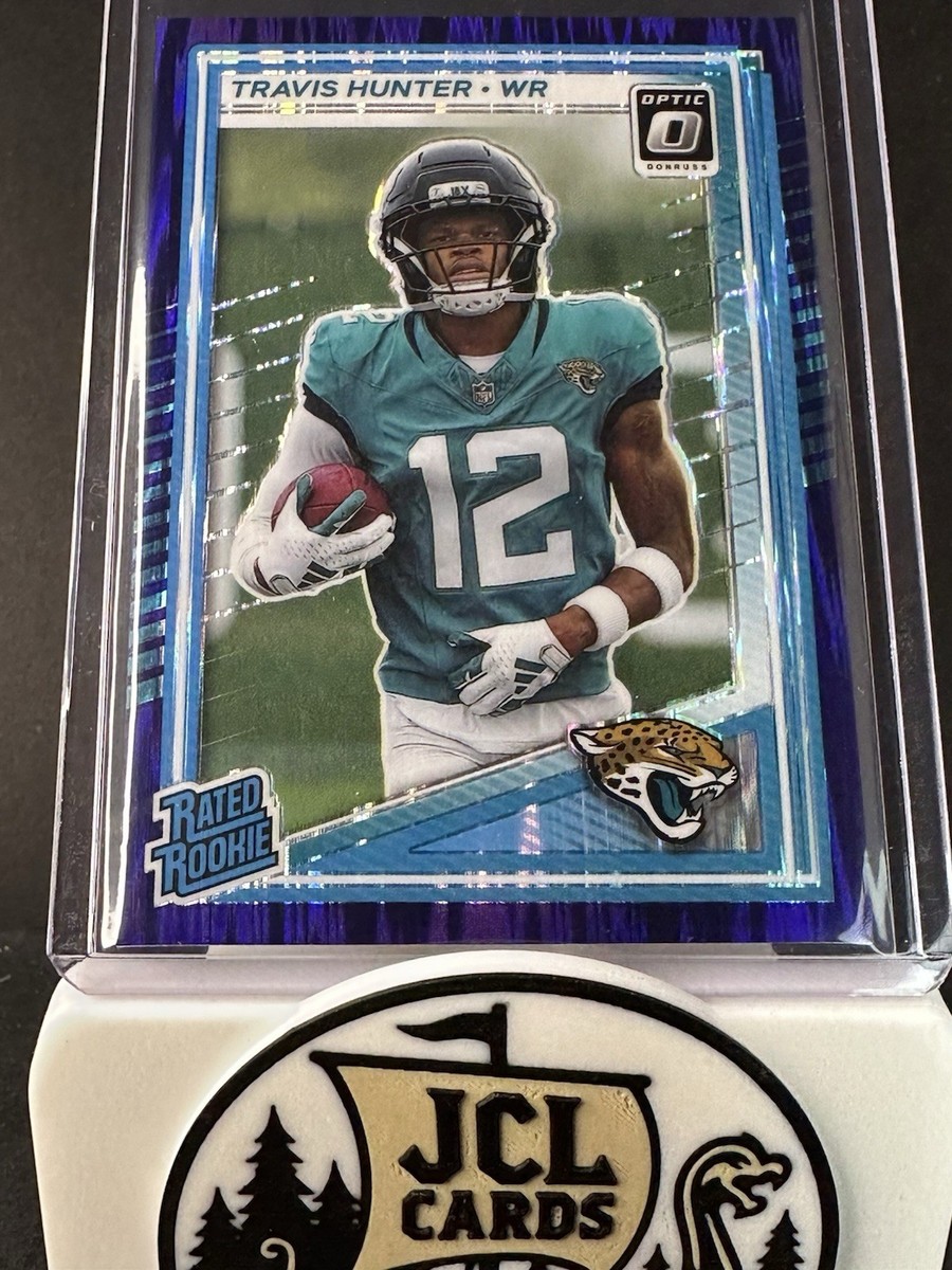2025 Panini Donruss Optic - Travis Hunter #201 (RC) Purple Shock
