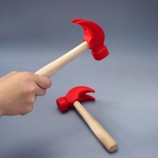 1PC Mini Hammer Wooden Handle Simulation Hammer Children Hammer Educational Toy