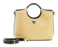 Guess Kirsten Mini Satchel UmhäNgetasche Tasche Natural / Black Beige Schwarz