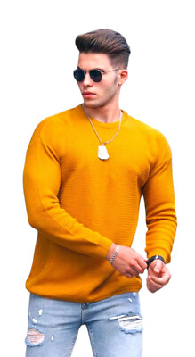 Herren Pullover Pulli LC WAIKIKI Waffelstrick Rundhals Zopfmuster Pulli Tops 15-04