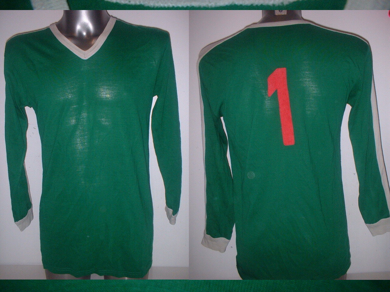 1970s Goalkeeper Player Adult Large Shirt Jersey Trikot Football Soccer Vintage