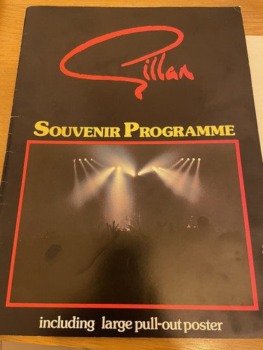 Billet et affiche du programme Gillan - Photo 3 sur 3