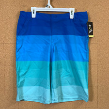 Art Class Blue Striped Boys Size 18 Swim Surf Trunks NWT