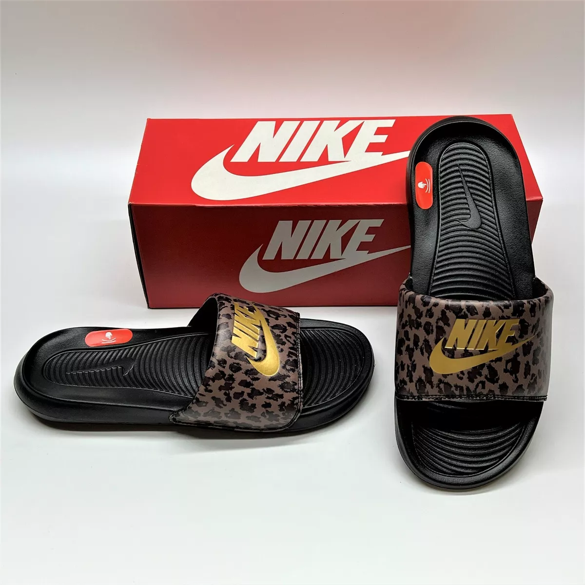 Leopard slides hotsell womens