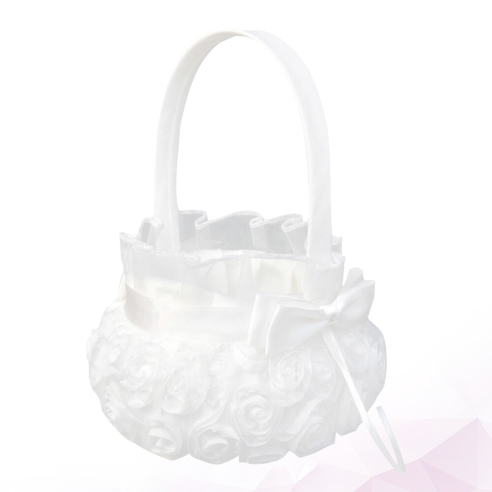 Flower Girl Petal Basket Vintage Flower Baskets Bridal Shower Party