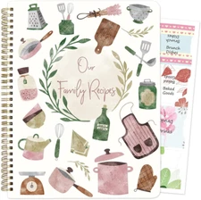 Ceiba Tree Recipe Book to Write in Your Own Recipes Family Blank Cookbook with T