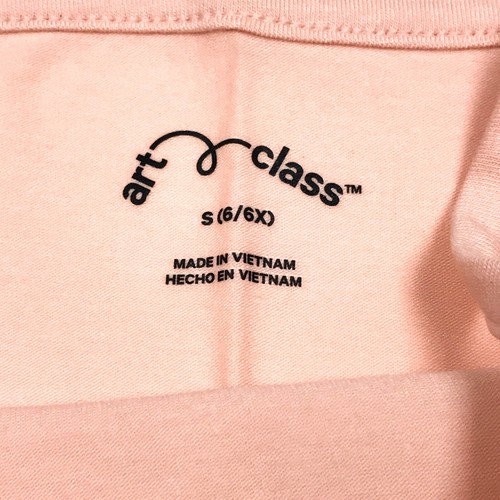 Art Class Girls Size S 6/6X Lettuce Edge Tank Top Pale Pink - Picture 7 of 8