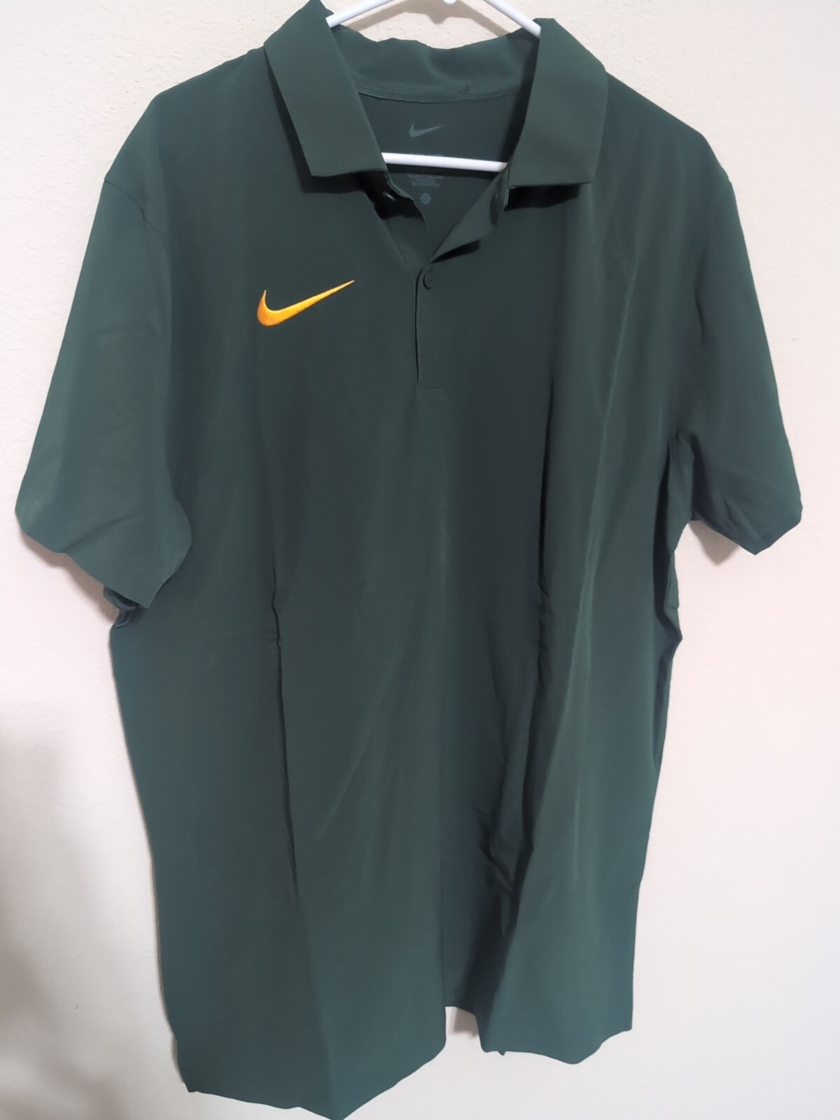 Giacca uomo Nike Coaches tessuto taglia large verde e oro nuova con etichetta