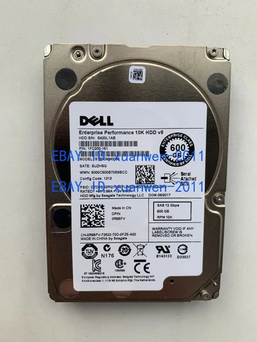 Dell R95FV 0R95FV 600GB 10K 12Gb/s 2.5" SAS HDD Hard Drive ST600MM0088 - Picture 2 of 3