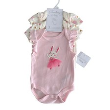 Baby Girls 3pk Short Sleeve Bodysuit Size 6M ...