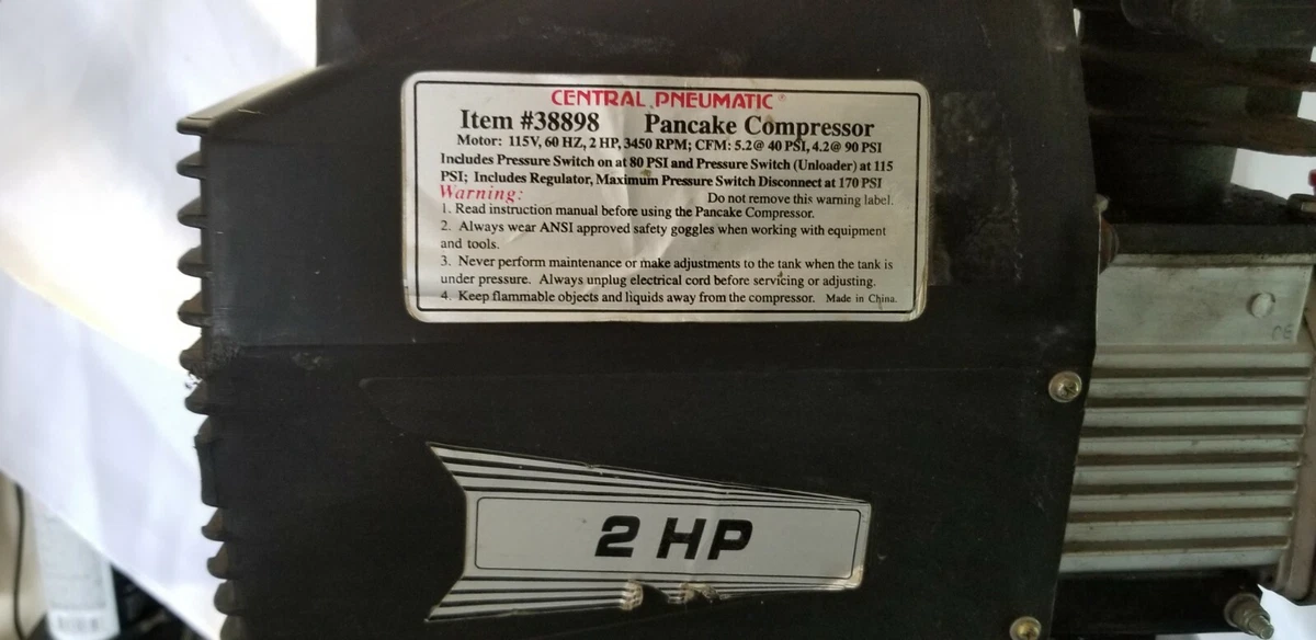 Central pneumatic air clearance compressor motor
