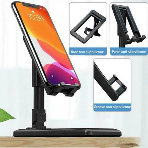 Universal Mobile Phone Foldable Adjustable Holder Tablet Desk Top Stand Bracket - Picture 2 of 10