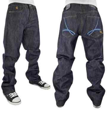 Rocawear Herren Glade Classic Loose Fit Denim Jeans - Urban Designer Streetwear