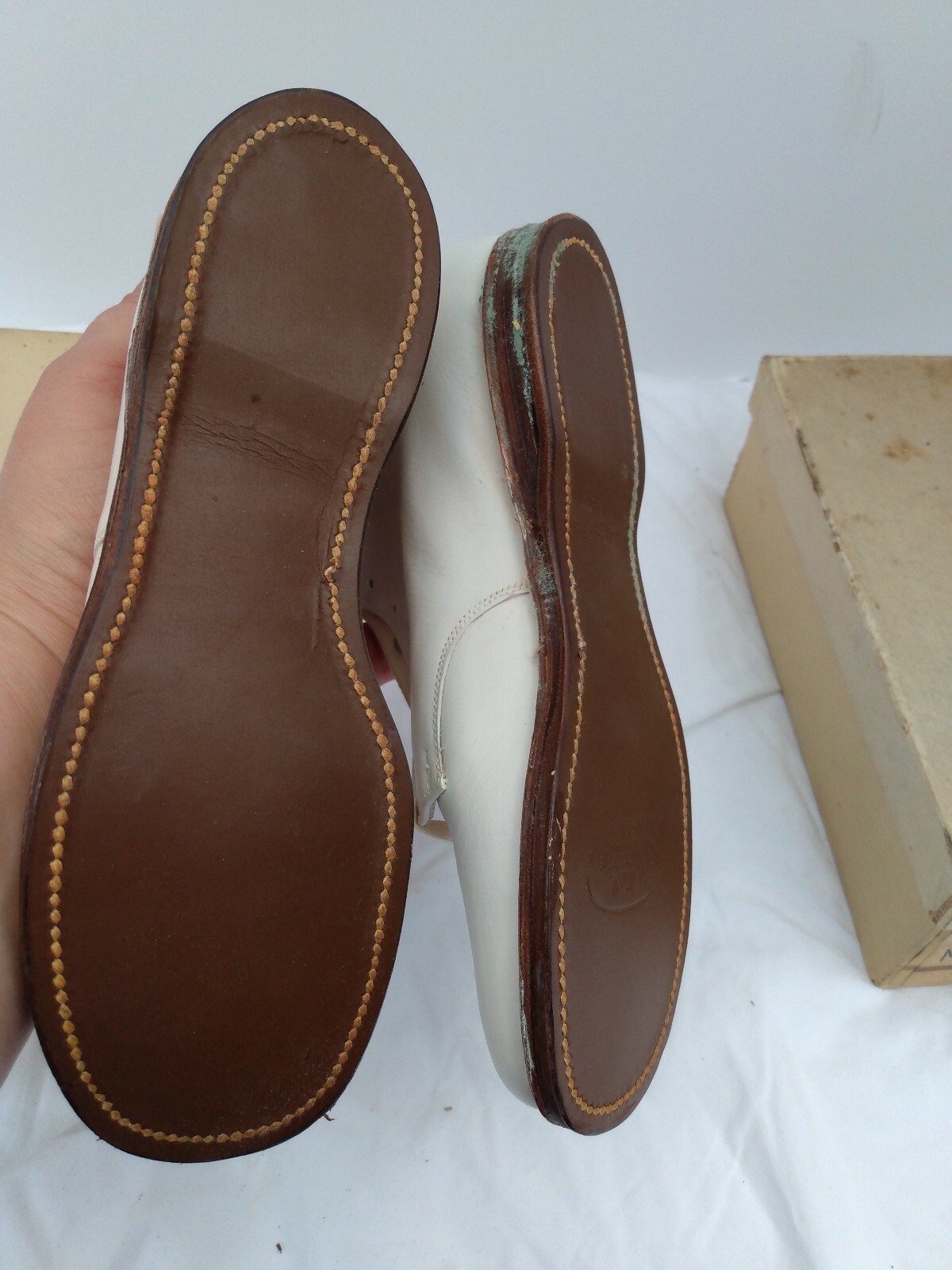 Vintage Sundial White Boot Shoes New Old Stock 1 eBay