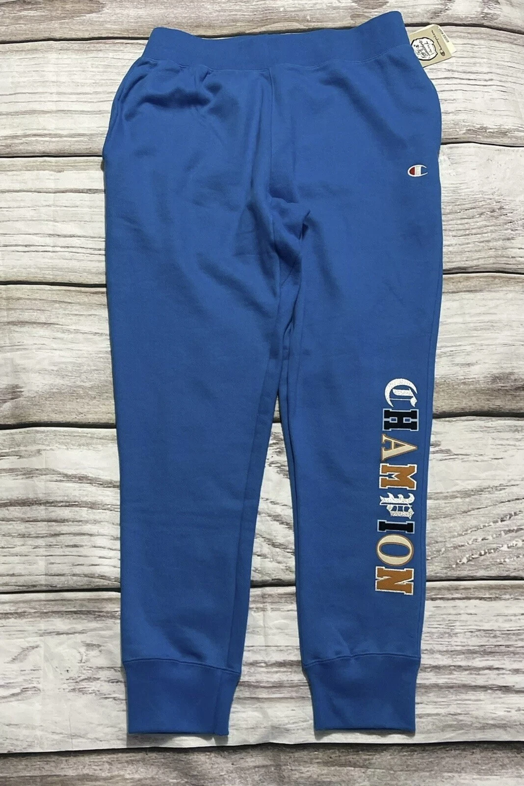 Champion Men Jogger Blue Size XLarge Special Logo (Z)