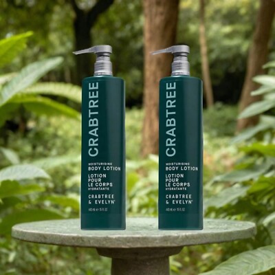 2 x Crabtree & Evelyn Moisturizing Body Lotion 15fl. [443ML] NEW