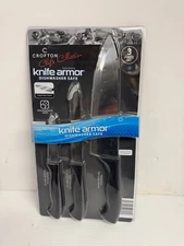 Crofton Chef's Collection Knife Armor 3 piece set new kitchen cooking - K1196