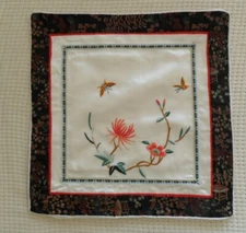 Chinese Peking 100%Hand embroidered flower&bird Embroidery pillow cover