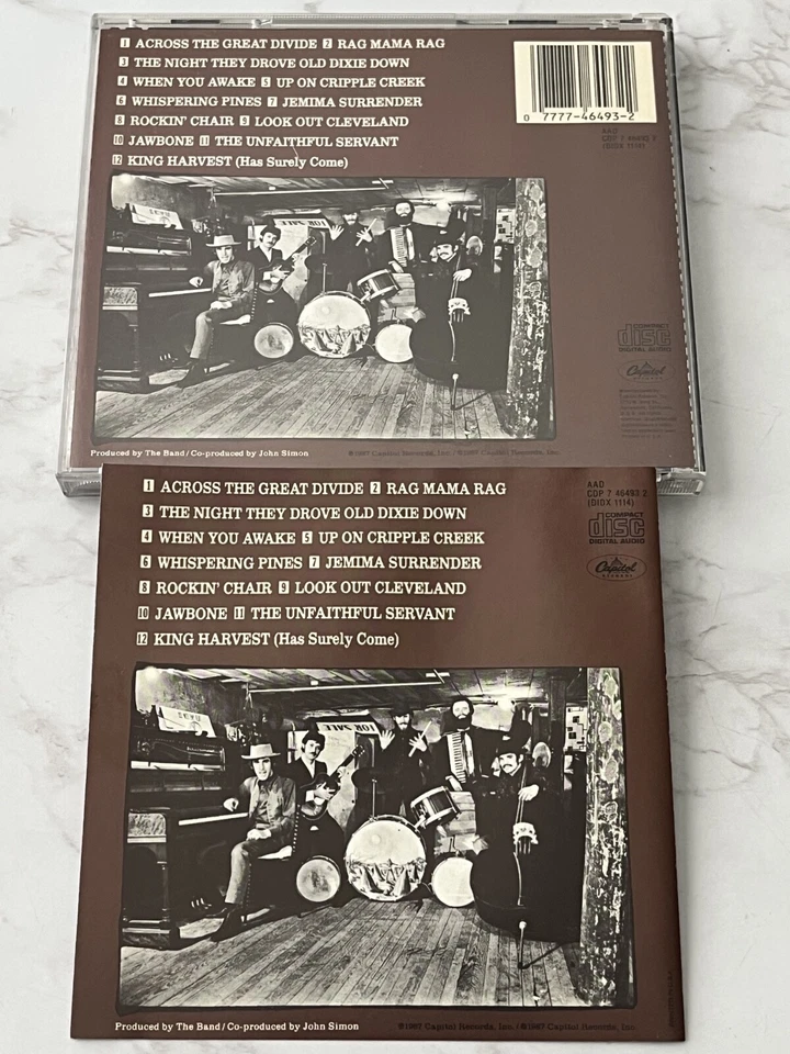 The Band Self Titled CD ORIGINAL USA PRESS! 1987 Capitol CDP 7 46493 2 RARE OOP - Imagem 4 de 4