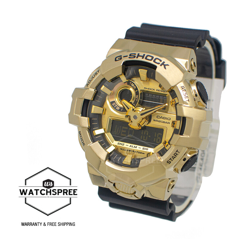 Casio G-Shock G-Steel GM-700 Lineup Black Resin Band Watch GM700G
