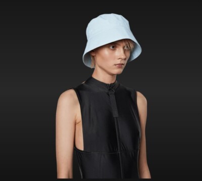 RAINS New in Package Light Blue Waterproof Bucket Hat SZ XSMALL SMAL MEDIUM