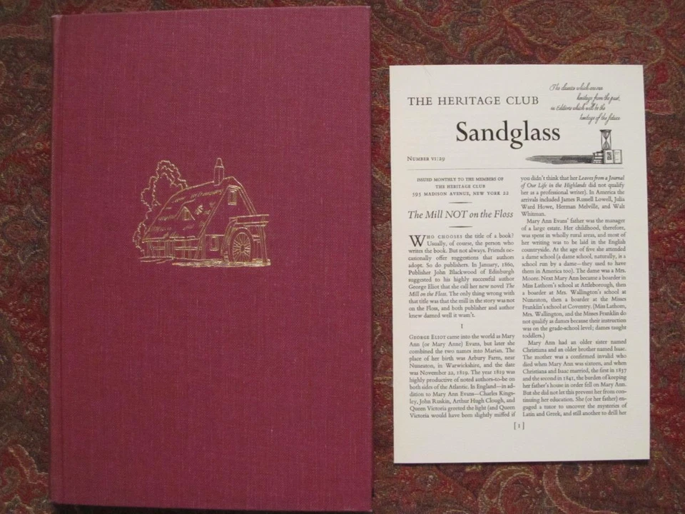 THE MILL ON THE FLOSS - BY GEORGE ELIOT - 1860 REPRINT IN STURDY BOOK BOX Foto 3 de 4