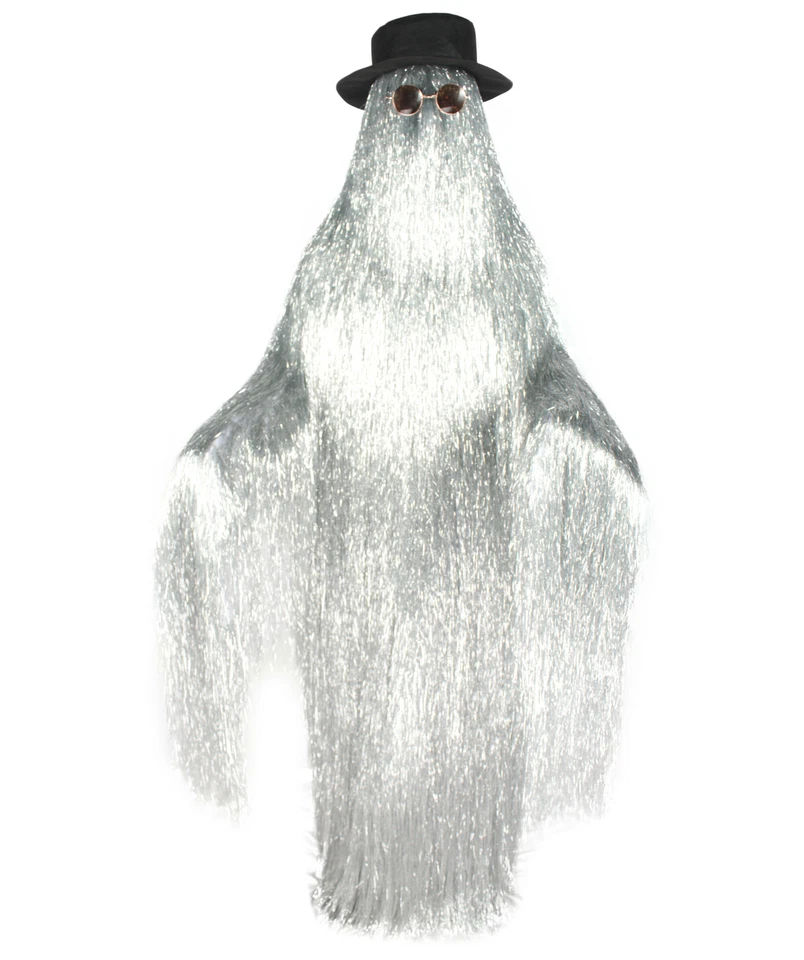 HPO Adult Dapper Creature Playboy Tinsel Costume with Wig for Halloween Cosplay - Image 4 of 4