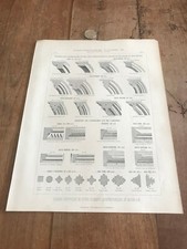 gravure ancienne architecte N740 tableau du moyen age 