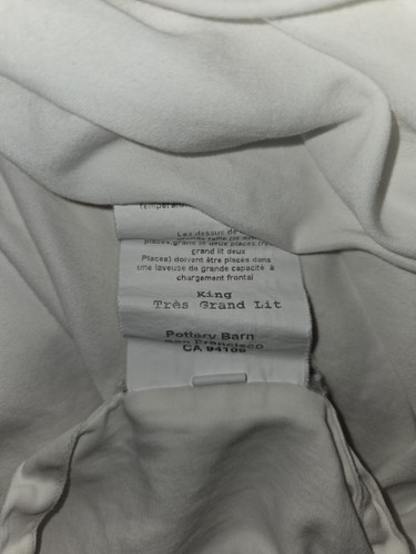 Pottery Barn White 100% Egyptian Cotton King Flat Sheet - Bild 4 von 4