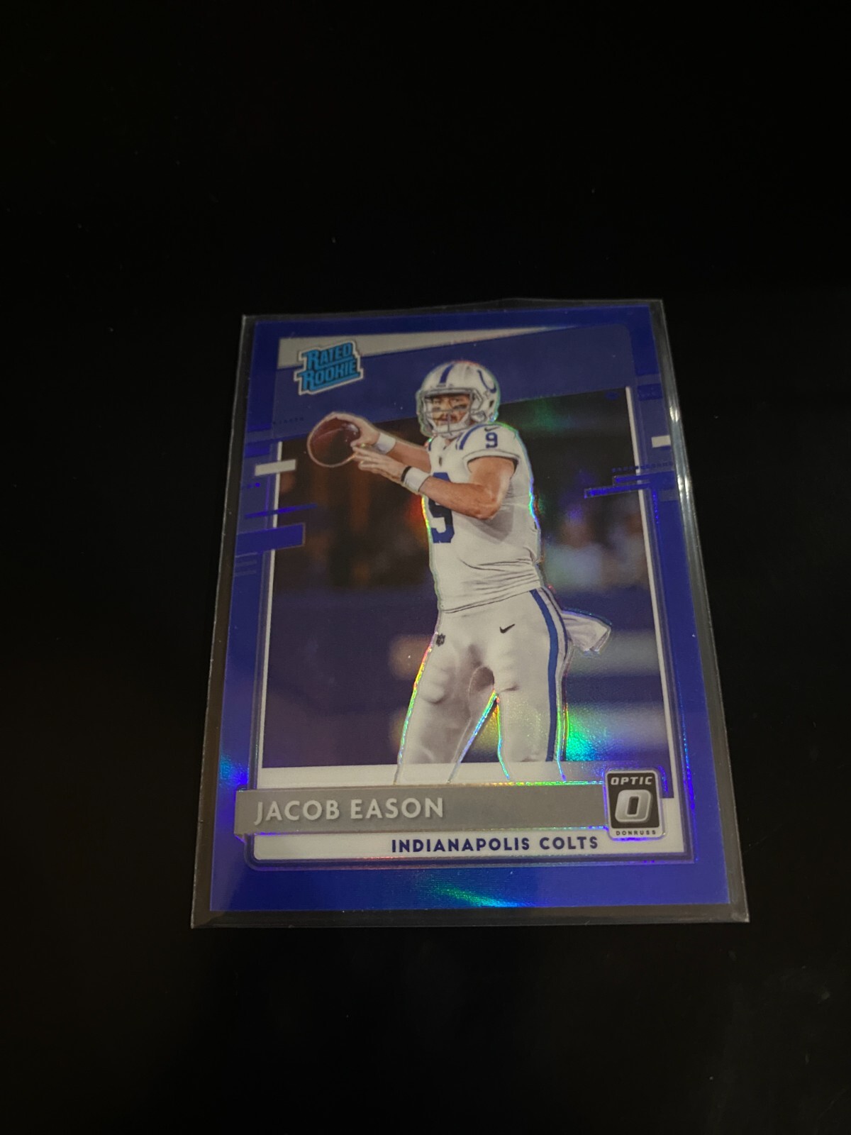 Jacob Eason 2020 Donruss Optic Blue Prizm /179 RC Colts 162