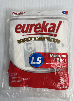 Eureka LS Premium Vacuum bags (3pk) Genuine Part # 61820B. Fits 5700, 5800