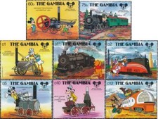Gambia 729-736 (kompl.Ausg.) postfrisch 1987 60 Jahre Micky Maus
