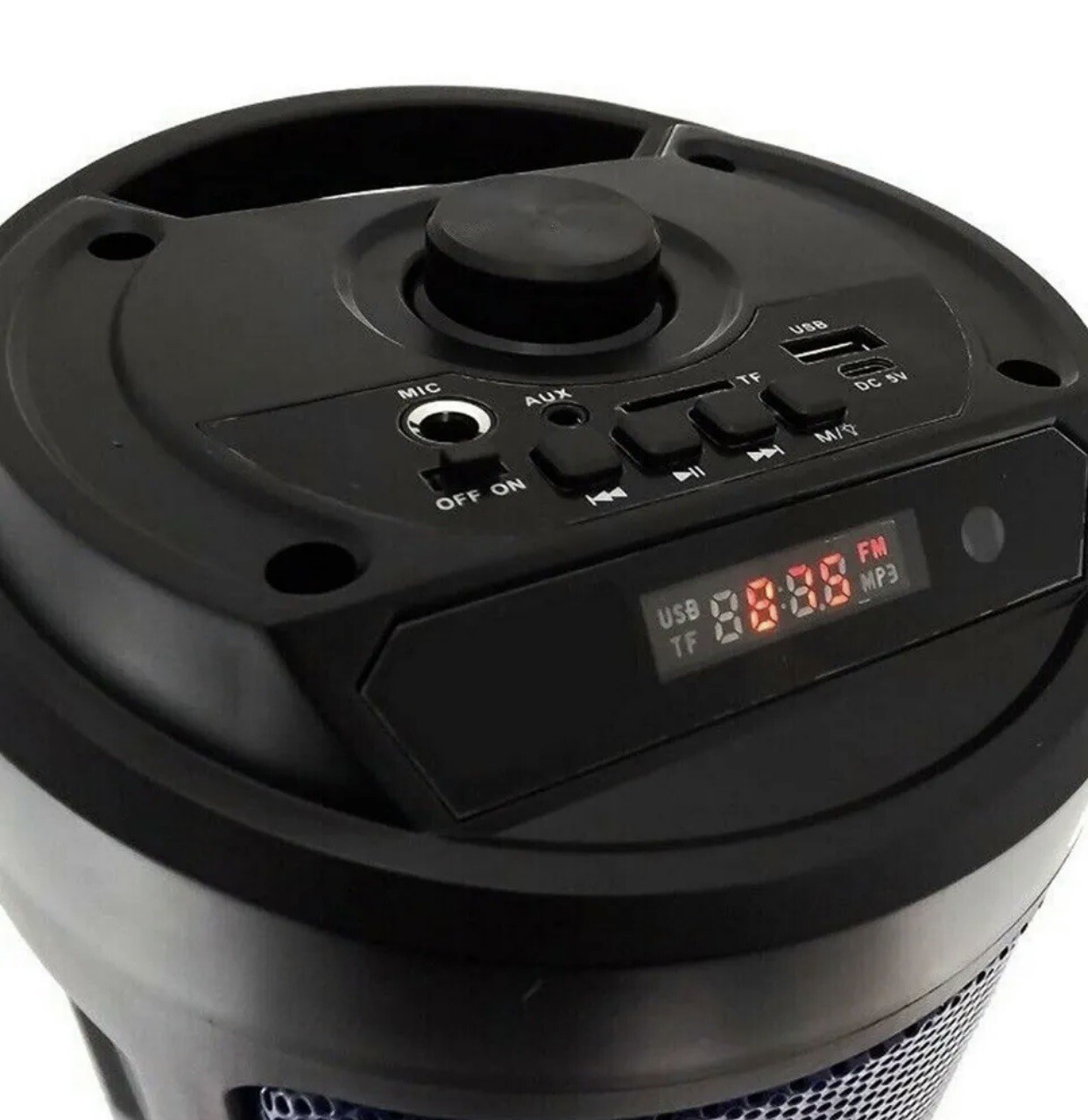 Cassa Karaoke Bluetooth Portatile con Luci LED e Microfono - Offerta - 3