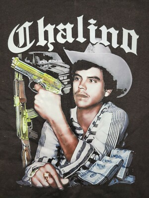 Chalino Sanchez - Black with Retro Art Shirt Classic Black Unisex S-5XL