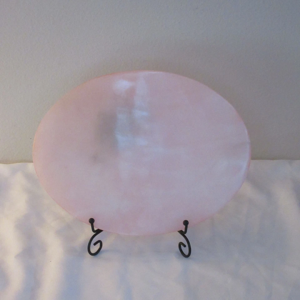 $125 Thirstystone 12" tábua de servir alabastro rosa oval 12x9" nova na caixa B36 - Imagem 2 de 4