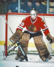 MURRAY BANNERMAN CHICAGO BLACKHAWKS HAND SIGNED AUTHENTIC 8X10 PHOTO C w/COA