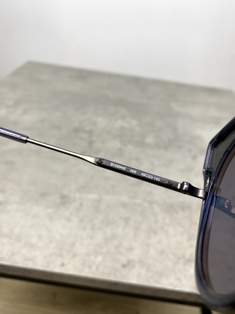Bottega Veneta BV0094S 005 Blue Silver Black Cat Eye Mirrored Sunglasses new BOTTEGA VENETA Cat Eye Sunglasses BV0094S ZEISS Mirror Trim  main image 2
