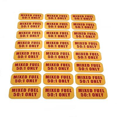 #ad #ad 24 Mixed Fuel Only Stickers Vinyl Decals 50:1 Gas Oil Mixture Can Labels $29.00