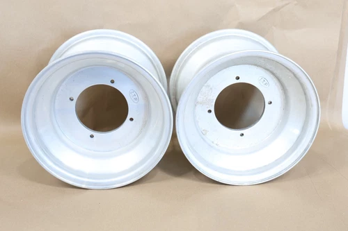 ITP Silver Honda Atc 110 185 200 Rear Wheel Rim Wheels 2 Rims 4/130 10" Aluminum