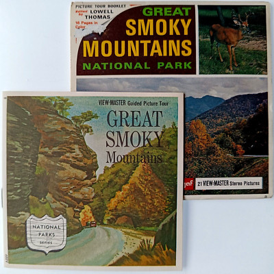 3x VIEW-MASTER 3D REEL   GREAT SMOKY MOUNTAINS   TENNESSEE + NORTH CAROLINA! USA