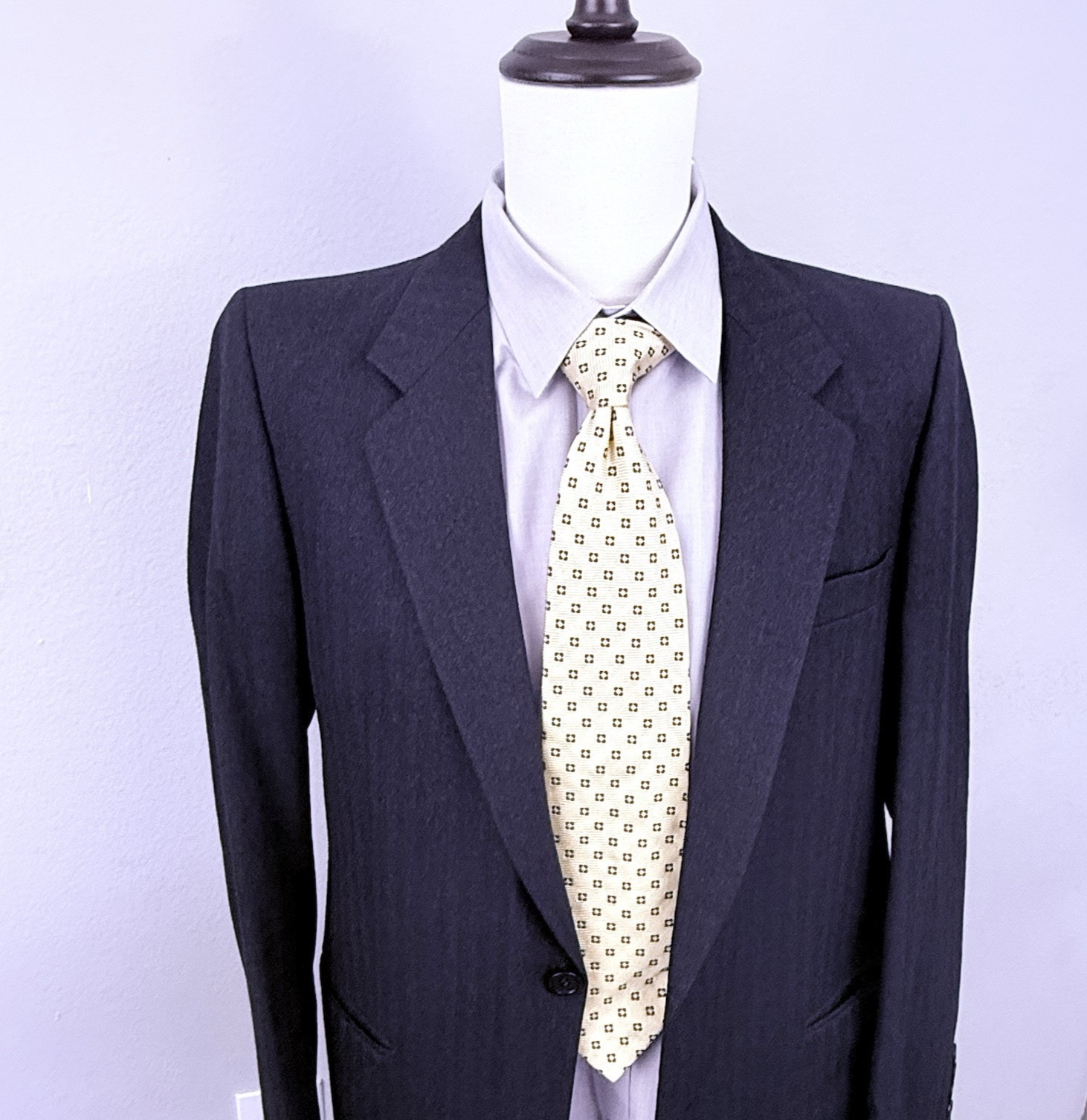 Giacca tuta Yves Saint Laurent uomo 40R YSL bottoni blazer cappotto sportivo grigio Francia