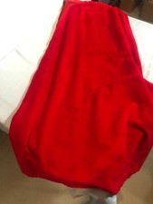 VINTAGE Handmade Velvet-Like Red Maxi Skirt