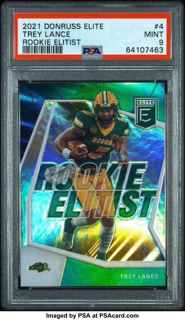 Trey Lance Panini Donruss Elite Rookie Elitist #RE4 Gold