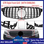 <!--F#f_0-->GTR Style Front Bumper Grill Grille For Mercedes W205 C250 C300 C43 2015-2018 AU<!--F/-->