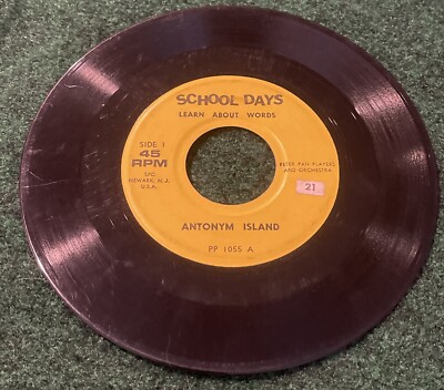 School Days: Learn About Words 7'' 45rpm Antonym Island Vinyl Peter Pan