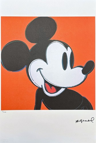 ANDY WARHOL - Mickey Mouse - signiert, nummerierte Auflage 31/100, 38 x 56 cm