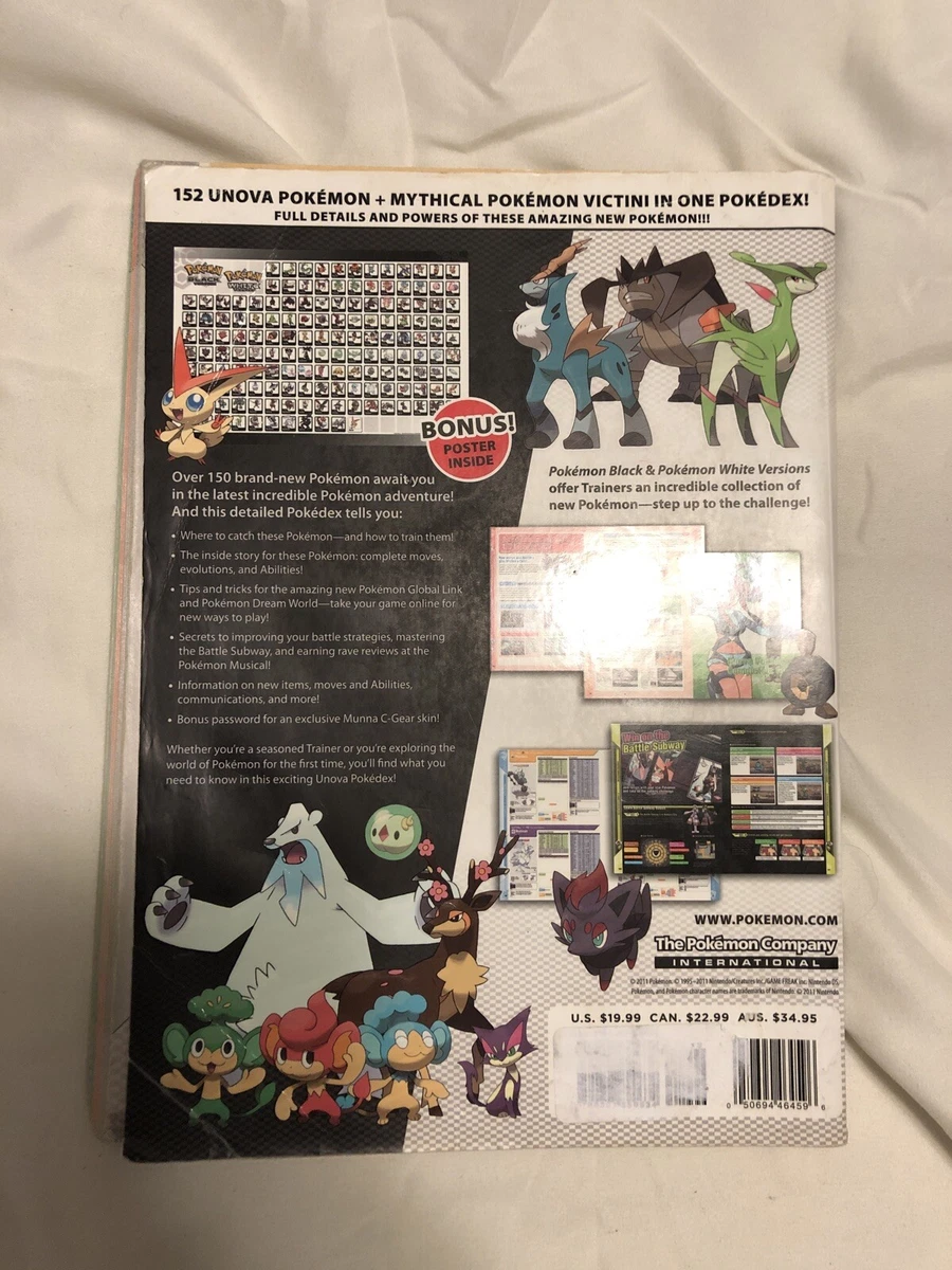 Pre-Owned Pokemon Black Version Pokemon White Version Volume 2: The  Official Unova Pokedex Guide Paperback 0307890635 9780307890634 The Pokemon