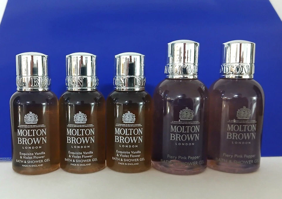 10 Molton 棕色沐浴露和细液体手洗 1 盎司和 1.5 盎司全新 — 第 3/4 张图片